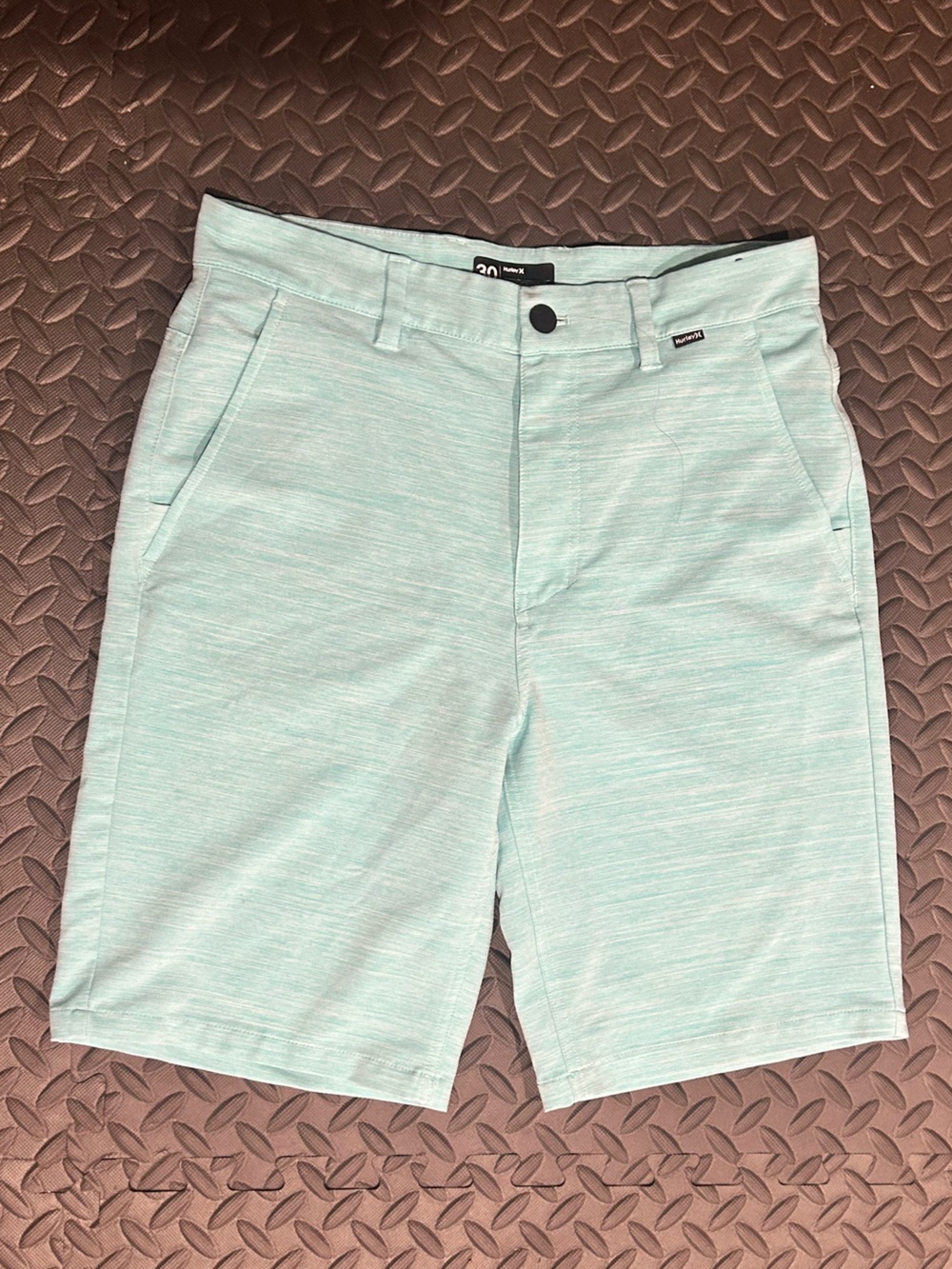 Hurley Light Mint Flat Front Men's Shorts